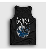 Presmono Unisex Siyah Kanagawa Wave Gojira Atlet 292590tt