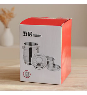 Paslanmaz Çelik 3'lü Sefer Tası 1.6L (200+500+900 ml) Metal Kulplu