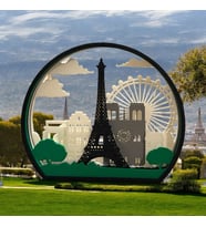 Paris Temalı Dekoratif Masa Üstü Obje – 21.5x4.5x18 cm