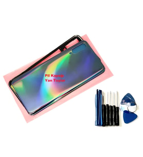 Samsung Galaxy A50 A505 KASA Arka Pil Batarya Kapağı (TAMİR SETİ) SİYAH