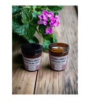 Bihal Paçuli & Vanilya Kokulu Doğal Soya Wax Ahşap Fitil Mum (250ML - 510 Gr)