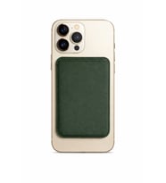 Lunex Premium Süet Magsafe Kartlık Forest Green iPhone 15 Pro Max