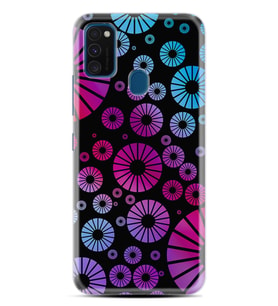 Samsung M21 M22 M23 M30 M31S M32 Kılıf Desenli Silikon Daireler 1751