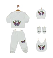 Pia Baby Gl 2207 İsme Özel Beşli Zıbın Set