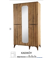 KADIKÖY MDF 3 KAPILI DOLAP (Ceviz)
