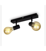 Rsylight Retro Metal Dekoratif 2 Li Tavan Plofyoner Mafsallı Spot Avize