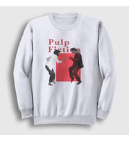 Presmono Unisex Beyaz Dance Film Pulp Fiction Sweatshirt 248399tt