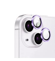 Apple iPhone 14 Plus Uyumlu Zore CL-12 Premium Safir Parmak İzi Bırakmayan Anti-Reflective Kamera Lens Koruyucu (Mor)