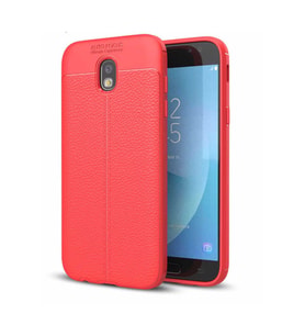 Samsung Galaxy J5 Pro Uyumlu Kılıf Zore Niss Silikon Kapak (Kırmızı)