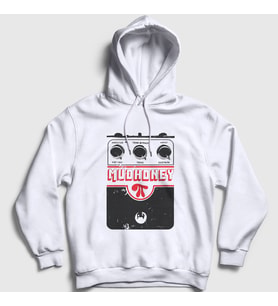 Presmono Unisex Beyaz Big Muff Müzik Mudhoney Kapüşonlu Sweatshirt 502362tt
