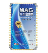 MAG Platinum MP 10/32 Multiswitch - 10 Giriş 32 Çıkışlı Merkezi Uydu Santrali Hybrid 4K ve 3D Destekli