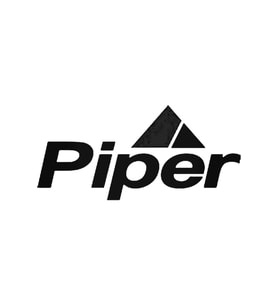 Piper Amblem Havacılık Oto Sticker Siyah 20 Cm