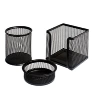 Bigpoint Metal Perfore 3'lü Set Siyah