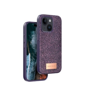Onegif Apple İphone 14 Bright Simli Kapak - Derin Mor