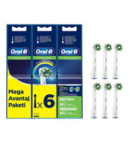 Oral-B EB50RX-6 Cross Action Clean Mega 6’lı Diş Fırçası Yedek Başlığı