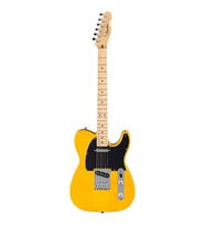 Fender 0266021550 Standard Telecaster Elektro Gitar (Butterscotch Blonde) Akçaağaç Klavye İkonik Sarı Renk ve Twang Tonu
