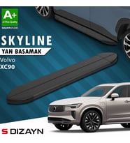 S-Dizayn Volvo XC90 Makyajlı Hybrid Skyline Siyah Yan Basamak 203 Cm 2024 Üzeri A+ Kalite
