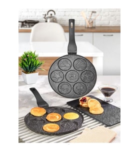 Döküm Pancake Tavası 26 Cm Siyah, Pratik ve Şık Mutfak Aksesuarı