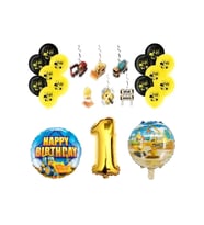 Inşaat Konsepti Süsleme Balon Seti