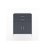 Arges Şifonyer 2 Raflı 2 Çekmeceli 2 Kapaklı 88x30x106 Antrasit-Antrasit