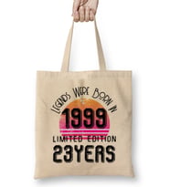 1999 Birthday Gift - Made, Born in 1999 Gift  - 23rd Birthday   Gift Vintage Style Bez Çanta Uzun Saplı
