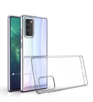 Galaxy Note 20 Kılıf Zore Şeffaf İnce ve Esnek Süper Silikon (Renksiz)