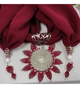 İğne oyalı fular