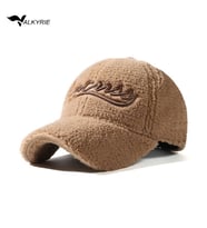 Valkyrie Peluş Şapka Kadın Erkek Unisex Kışlık Şapka Nakışlı Ayarlanabilir Teddy Şapka Açık Kahve