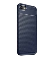 Apple iPhone 6 Plus Karbon Desenli Negro Silikon Kılıf (Lacivert)