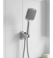 Northcity Siyah Duş Seti Banyo Duş Seti Spiral Hortum ve Duvar Askısı