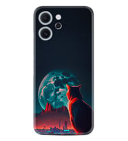 Oppo Reno 14F Kılıf Boutique Baskılı Resimli Dalgın Kedi Pcode -074