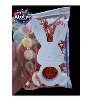 Atölye Lavi Shop SEVİMLİ TAVŞAN 10'LU HEDİYELİK TAŞ BOYAMA SETİ (14 cm) kırık rengi stoğa göre değişmektedir