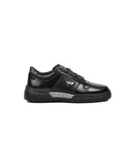 Marcomen 152-19503 Siyah Hakiki Deri Erkek Sneaker