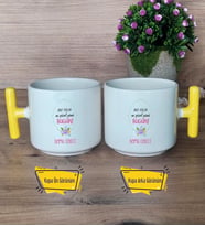 Doğum Günü Hediyesi Kupa Bardak T Sarı Kulplu Yılın En Güzel Günü