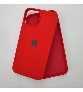 IPHONE 14 UYUMLU LOGOLU LANSMAN KILIF (Kırmızı)