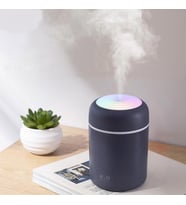 Gri Mini Hava Nemlendirici Ledli Oda Araba Ofis Nemlendirici Buhar Makinesi Difizörü buharmakinesi