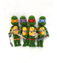 Ninja Kaplumbağalar Takımı Amigurumi Organik Oyuncak