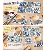 Dekoratif Desenler 9 7x7 – 6’lı Set Dekoratif Kare Tasarım
