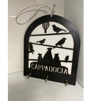 Dekoratif Kuşlu Capadokia Peri Bacalı Anahtarlık