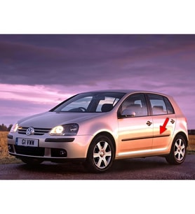 VW Golf 5 2004-2008 Sol Arka Kapı Bandı Çıtası Kuşağı 1K4853753