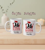 Kişiye Özel 24 Kasım Öğretmenler Günü Kupa Bardak
