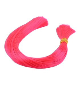Neon Pembe Renkli Sentetik Boğum Saç - 1Kg