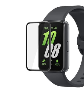 Microsonic Samsung Galaxy Fit 3 Tam Kaplayan Nano Cam Ekran Koruyucu Siyah