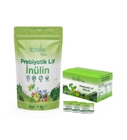 Fibrelle İnülin Prebiyotik Lif Hindibağ 1 Kg Ambalaj ve 2 gr saşe 30'luk Kutularda