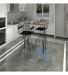 Knsz masa sandalye takımı hem105zengin grisyh 100*040 2 sandalye syhsyh kolçaklı