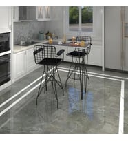 Knsz masa sandalye takımı hem105zengin grisyh 100*040 2 sandalye syhsyh kolçaklı