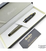 Scrikss Special İsme Özel Mat Siyah Altın Çizgili Roller Kalem