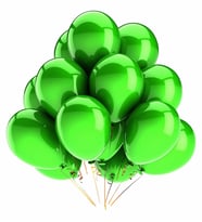 Yeşil Balon 25 Adet ( Balonlar Sönüktür)