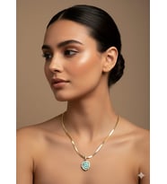 925 Ayar Papatya Silver İtalyan Yassı Zincir Özel Tasarım Kolye.rose.gold.rodaj