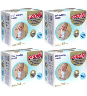 Goon Islak Havlu Mendil 56 Yaprak Sensitive Hassas Cilt 12 Li Set (4PK*3) 672 Yaprak